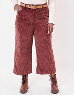 Pantalon velours large 7/8 imprimé La Fiancée
