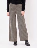 Pantalon maille large imprimé La Fiancée