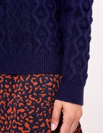Pull maille brodée imprimé La Fiancée