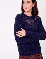 Pull maille brodée imprimé La Fiancée