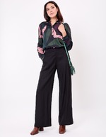 Pantalon large fluide imprimé La Fiancée