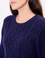 Robe pull maille fantaisie imprimé La Fiancée