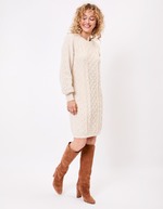 Robe pull maille fantaisie imprimé La Fiancée