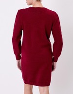 Robe pull maille fantaisie imprimé La Fiancée