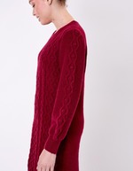 Robe pull maille fantaisie imprimé La Fiancée