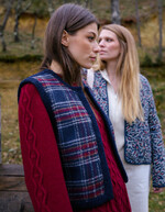 Robe pull maille fantaisie imprimé La Fiancée