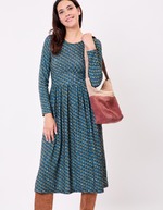Robe midi maille imprimé La Fiancée