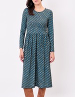 Robe midi maille imprimé La Fiancée