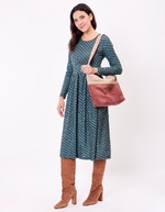 Robe midi maille imprimé La Fiancée