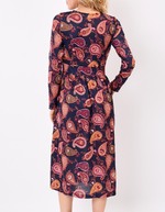 Robe midi maille imprimé La Fiancée