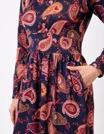 Robe midi maille imprimé La Fiancée