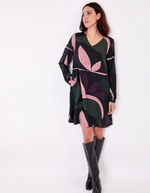 Robe fluide évasée imprimé La Fiancée