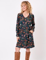 Robe fluide évasée imprimé La Fiancée