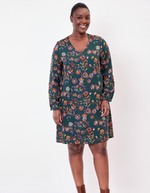Robe fluide évasée imprimé La Fiancée