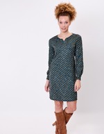 Robe maille fluide imprimé La Fiancée