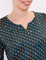 Robe maille fluide imprimé La Fiancée