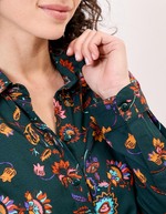 Robe chemise midi fluide à nouer imprimé La Fiancée
