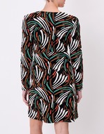 Robe maille jacquard ajustée imprimé La Fiancée