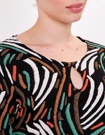 Robe maille jacquard ajustée imprimé La Fiancée