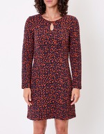 Robe maille jacquard ajustée imprimé La Fiancée