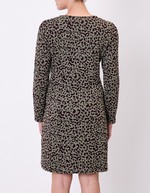 Robe maille jacquard ajustée imprimé La Fiancée