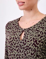 Robe maille jacquard ajustée imprimé La Fiancée