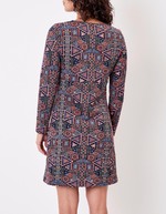Robe maille jacquard ajustée imprimé La Fiancée