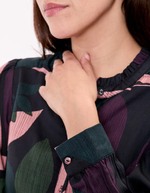 Blouse fluide volants imprimé La Fiancée