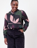 Blouse fluide volants imprimé La Fiancée