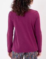 T-shirt uni coton bio col bateau imprimé La Fiancée