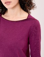 T-shirt uni coton bio col bateau imprimé La Fiancée