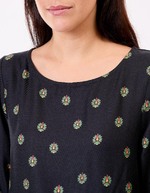 Top fluide esprit sweat imprimé La Fiancée