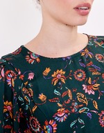 Blouse fluide satinée imprimé La Fiancée