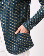 Veste souple maille bio imprimé La Fiancée