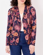 Veste souple maille bio imprimé La Fiancée
