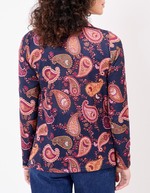 Veste souple maille bio imprimé La Fiancée