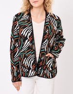 Veste souple maille jacquard imprimé La Fiancée