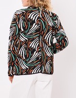 Veste souple maille jacquard imprimé La Fiancée