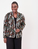 Veste souple maille jacquard imprimé La Fiancée
