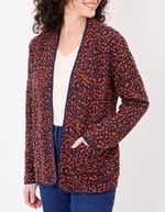 Veste souple maille jacquard imprimé La Fiancée