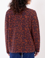 Veste souple maille jacquard imprimé La Fiancée
