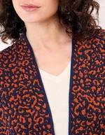 Veste souple maille jacquard imprimé La Fiancée
