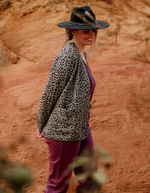 Veste souple maille jacquard imprimé La Fiancée