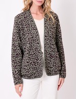 Veste souple maille jacquard imprimé La Fiancée