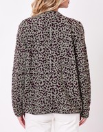 Veste souple maille jacquard imprimé La Fiancée
