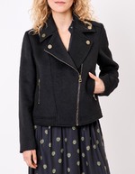Veste courte en lainage imprimé La Fiancée