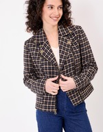 Veste courte en lainage imprimé La Fiancée