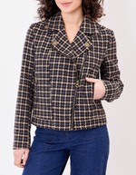 Veste courte en lainage imprimé La Fiancée