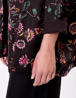 Veste kimono fluide satinée imprimé La Fiancée