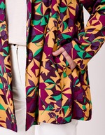 Veste kimono fluide satinée imprimé La Fiancée